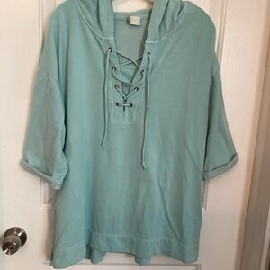 Green Tea hooded tunic